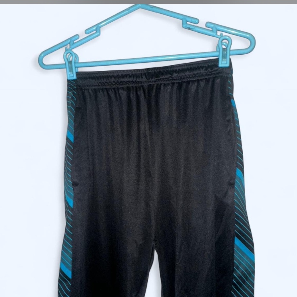 Black and Blue Striped Mens Bottoms